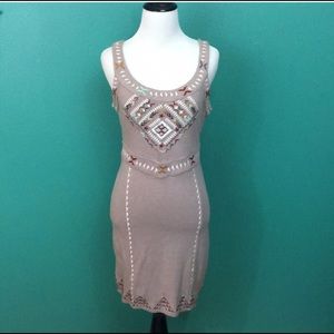 Free people embroidered Cut Out Mini dress